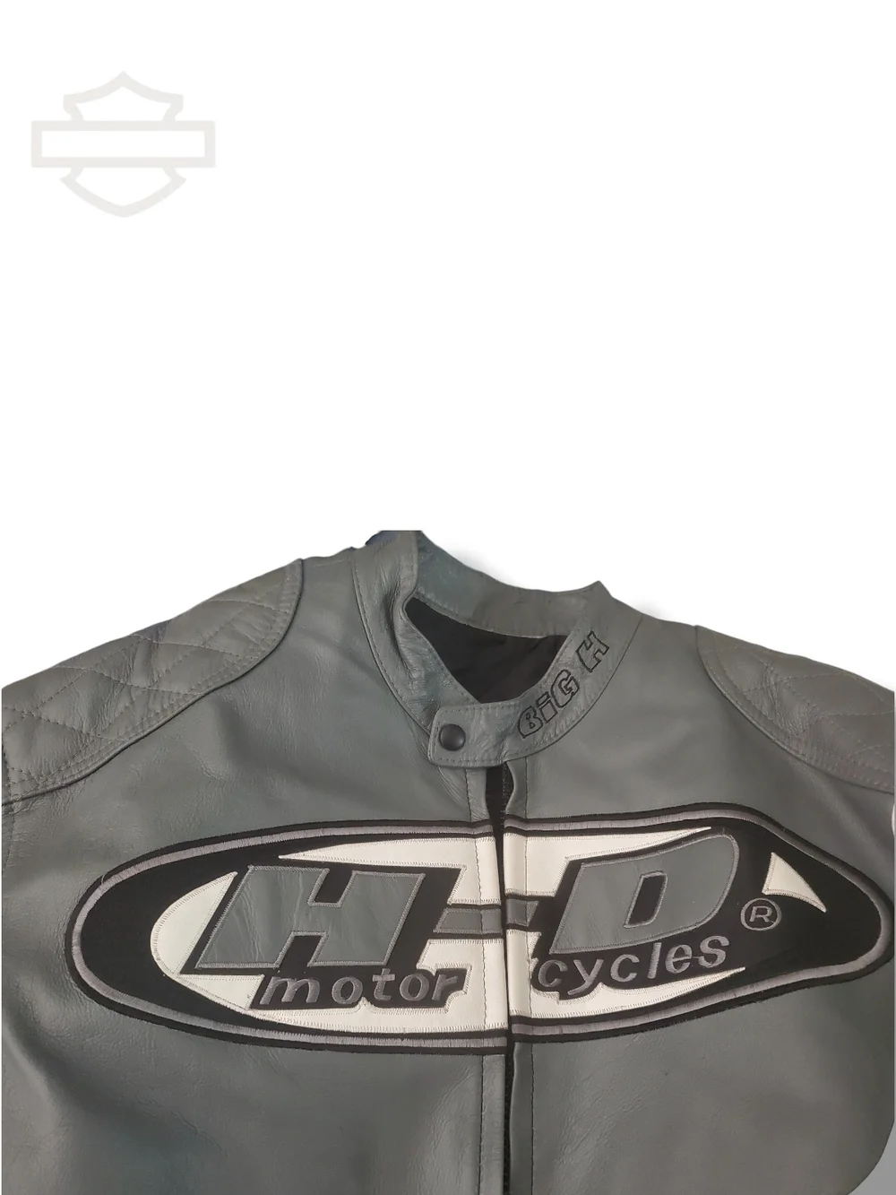 Harley-Davidson Road King Black and Gray Leather Riding Jacket - Picture 11 of 15